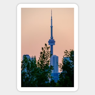 Toronto City Sunset Photograph Sticker